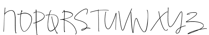 RumbleHoneySignature-Regular Font UPPERCASE