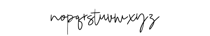 RumbleHoneySignature-Regular Font LOWERCASE