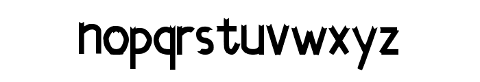 Runcing Regular Font LOWERCASE