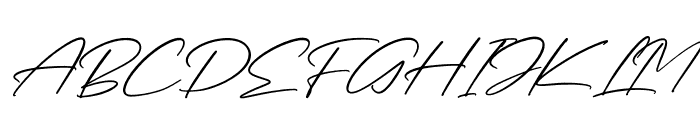 Rundreams Signature Italic Font UPPERCASE