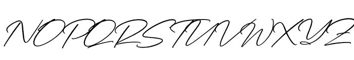 Rundreams Signature Italic Font UPPERCASE