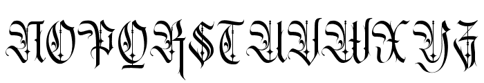Runholdy Regular Font UPPERCASE