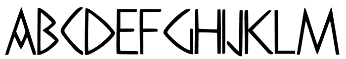 Runic Sans Regular Font UPPERCASE