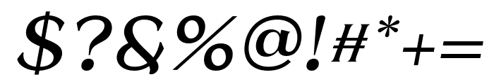 Runoka-Italic Font OTHER CHARS