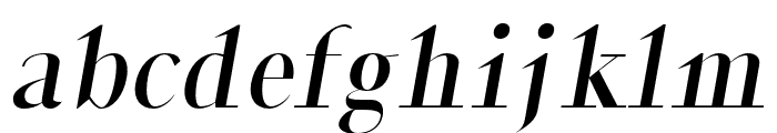 Runway bold-italic Font LOWERCASE