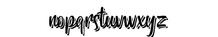 RuptureExtrudeShadow-Regular Font LOWERCASE