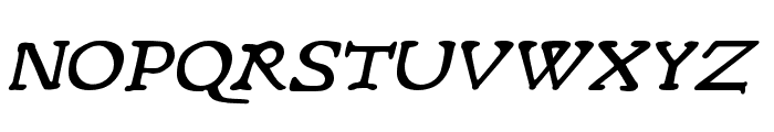 Rusch Oblique Bold Font UPPERCASE