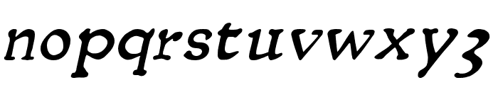 Rusch Oblique Font LOWERCASE