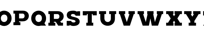 Rush Slab Bold Font UPPERCASE