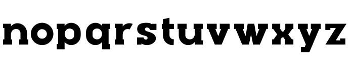 Rush Slab Bold Font LOWERCASE