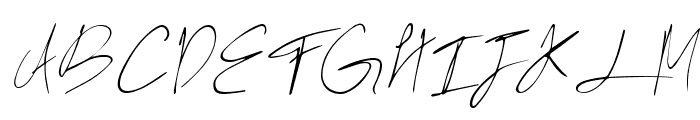 Rush Twist Signature Italic Font UPPERCASE
