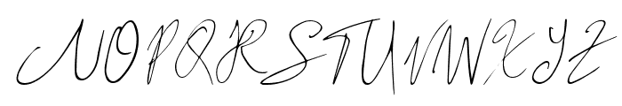 Rush Twist Signature Italic Font UPPERCASE
