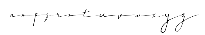 Rush Twist Signature Italic Font LOWERCASE