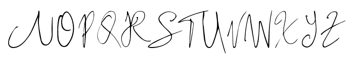 Rush Twist Signature Regular Font UPPERCASE