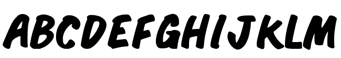 Rushbad Regular Font UPPERCASE