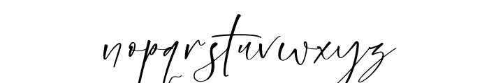 Rushelian Wilmoth Italic Font LOWERCASE