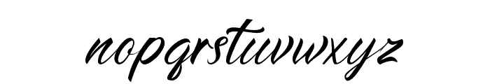 Rushine-Regular Font LOWERCASE