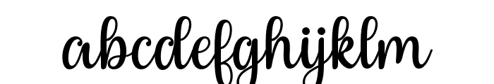 Rushting Regular Font LOWERCASE