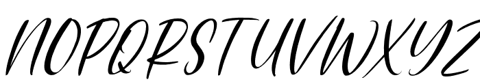 RuslinyScript-Italic Font UPPERCASE
