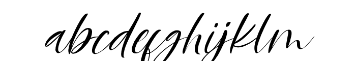 RuslinyScript-Italic Font LOWERCASE