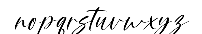 RuslinyScript-Italic Font LOWERCASE