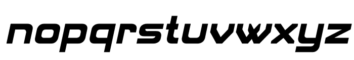 RusoExtra Bold Italic Font LOWERCASE