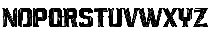 Rust Scratch Font UPPERCASE