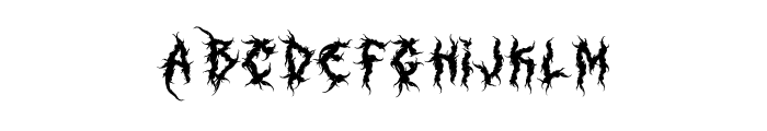 Rusted Sabbath Font LOWERCASE