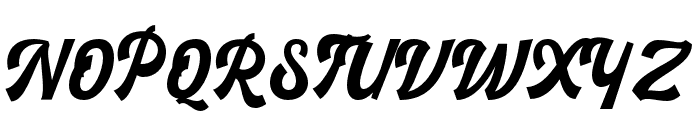 RustedOrlandoBoldScript Font UPPERCASE