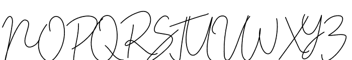 Rustelord Signature Font UPPERCASE
