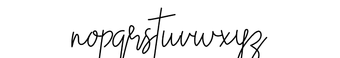 Rustelord Signature Font LOWERCASE