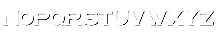Rustic Farm Regular Shadow Font LOWERCASE