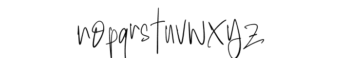 Rustic Ink Font LOWERCASE