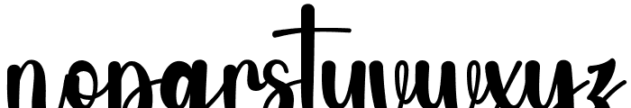 Rustic Signature Regular Font LOWERCASE