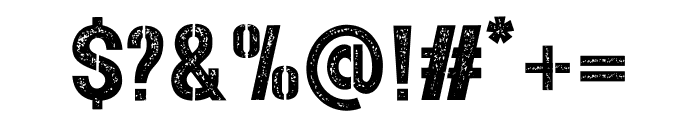 Rustline Stencil Regular Font OTHER CHARS