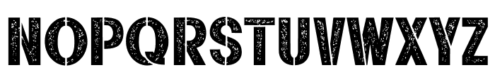 Rustline Stencil Regular Font UPPERCASE