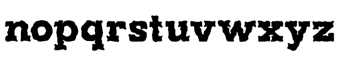 Rusty Plate Regular Font LOWERCASE