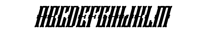 Rusty Punk Italic Font UPPERCASE