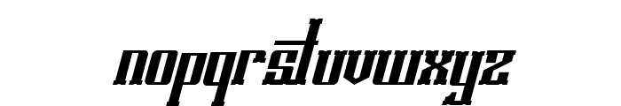 Rusty Punk Italic Font LOWERCASE