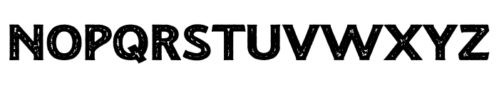 Rusty Rovers Stamp Font LOWERCASE