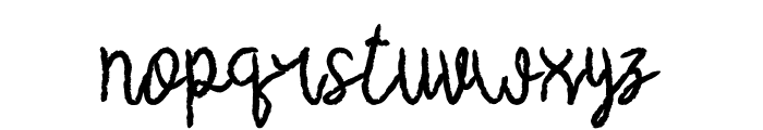 RustyIron-Regular Font LOWERCASE