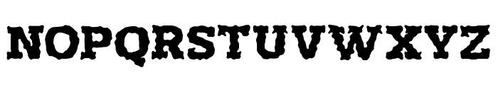 RustyPlate-Regular Font UPPERCASE