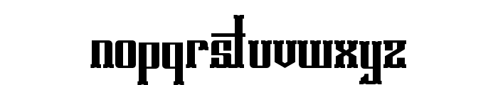 RustyPunkRegular Font LOWERCASE