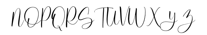 RuthClair-Regular Font UPPERCASE
