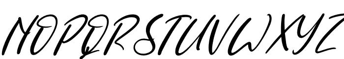 Ruthoden Italic Font UPPERCASE