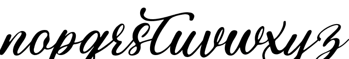 Ruttela Italic Font LOWERCASE