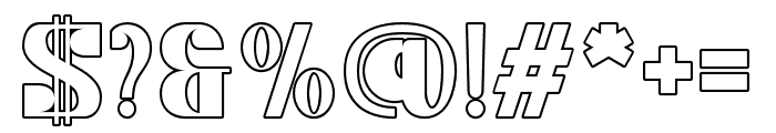 Ruttels-Outline Font OTHER CHARS