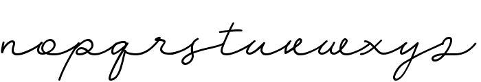 Ryan Signature Font LOWERCASE