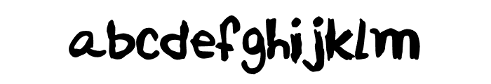 Rydia Smooshed Regular Font LOWERCASE