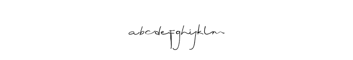 Ryujin-Signature Font LOWERCASE